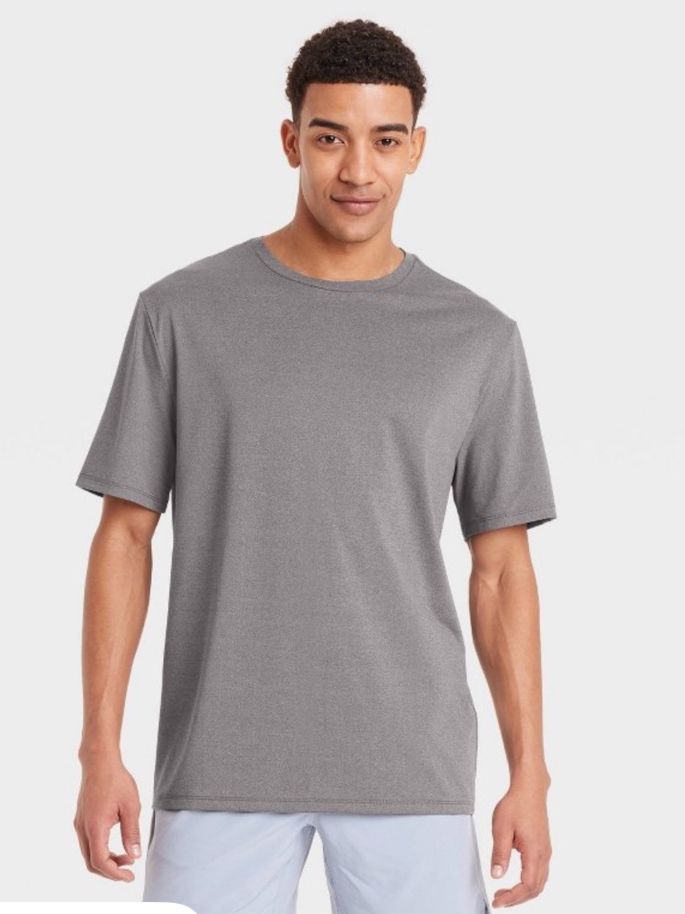 Men's Quick-Dry Crew Neck T-Shirt — Gray